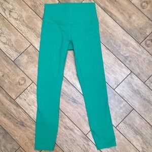 LuluLemon High-Rise Wunder Under Jungle Green